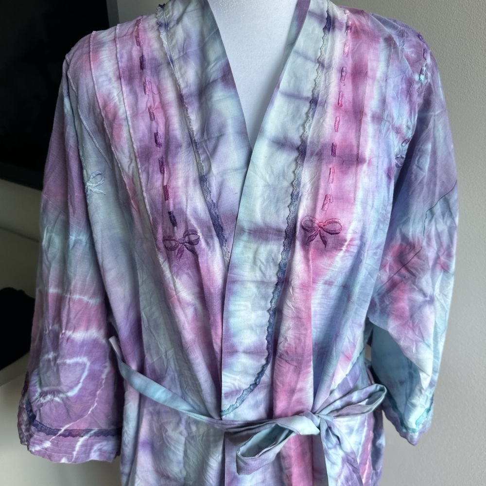 Tie-Dye Kimono Robe